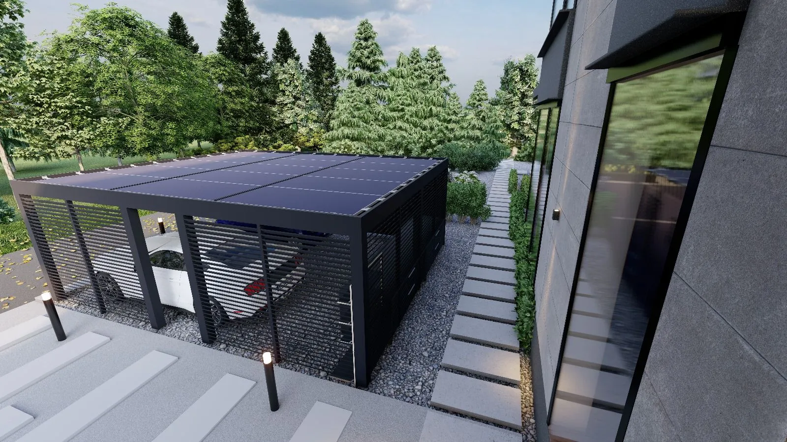 6 araclik solar carport