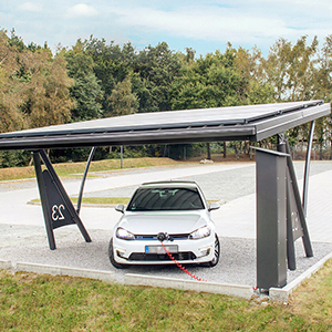 Tek Araçlık Solar Carport